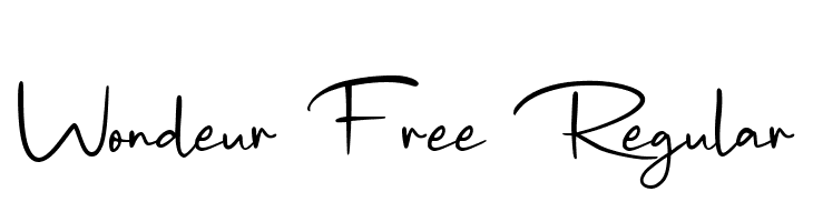 Wondeur Free Regular  font caratteri gratis