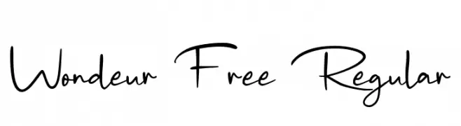 Wondeur Free Regular  Fuentes Gratis Descargar