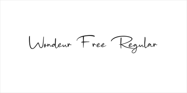Wondeur Free Regular Logo