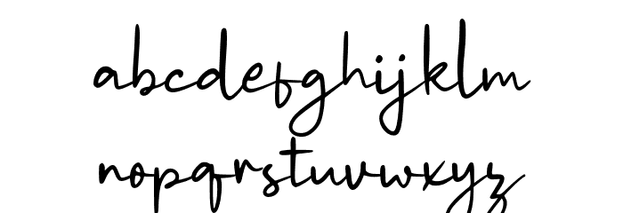 WondeurFree-Regular Font LOWERCASE