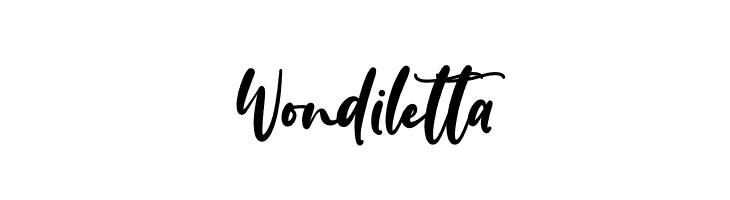 Wondiletta  Frei Schriftart Herunterladen