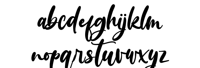 Wondiletta Font LOWERCASE