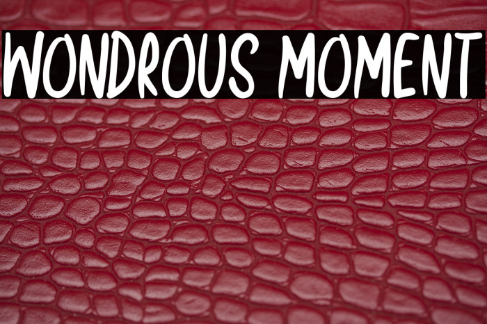 Wondrous Moment Example 1