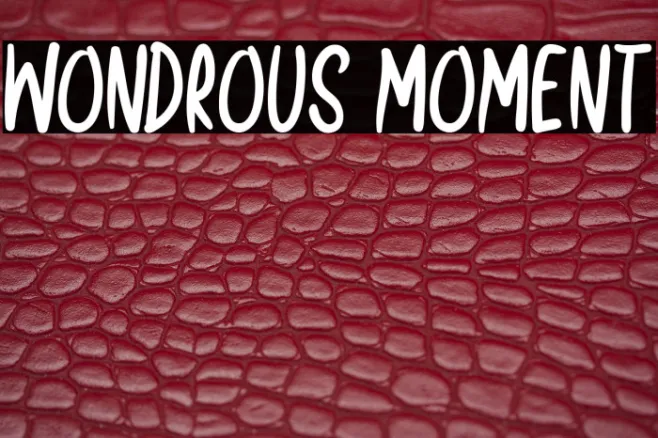 Wondrous Moment Example 1