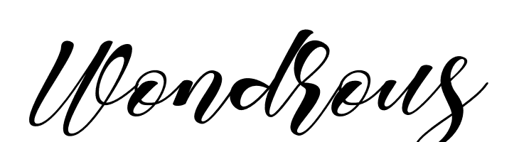 Wondrous  font caratteri gratis