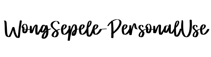 Wong Sepele - Personal Use  नि: शुल्क फ़ॉन्ट्स डाउनलोड