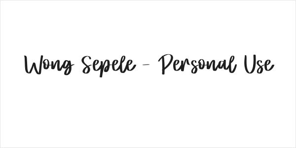Wong Sepele - Personal Use Logo