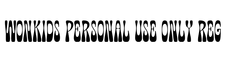 Wonkids PERSONAL USE ONLY Reg  font caratteri gratis