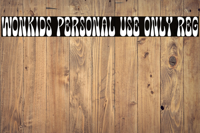 Wonkids PERSONAL USE ONLY Reg Example 1