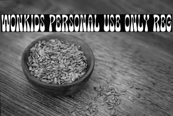 Wonkids PERSONAL USE ONLY Reg Font examples