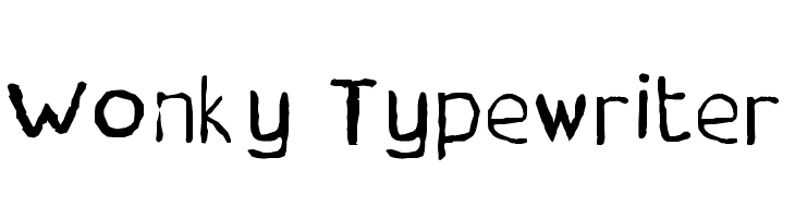 Wonky Typewriter Font