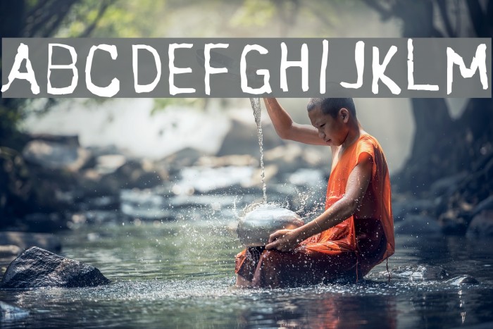 Wonky Typewriter Font examples