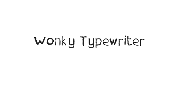 Wonky Typewriter Logo