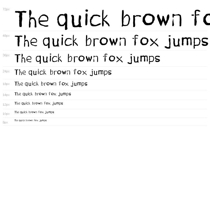 Wonky Typewriter Waterfall