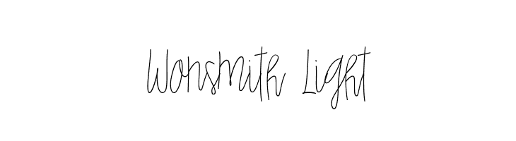 Wonsmith Light  フリーフォントのダウンロード