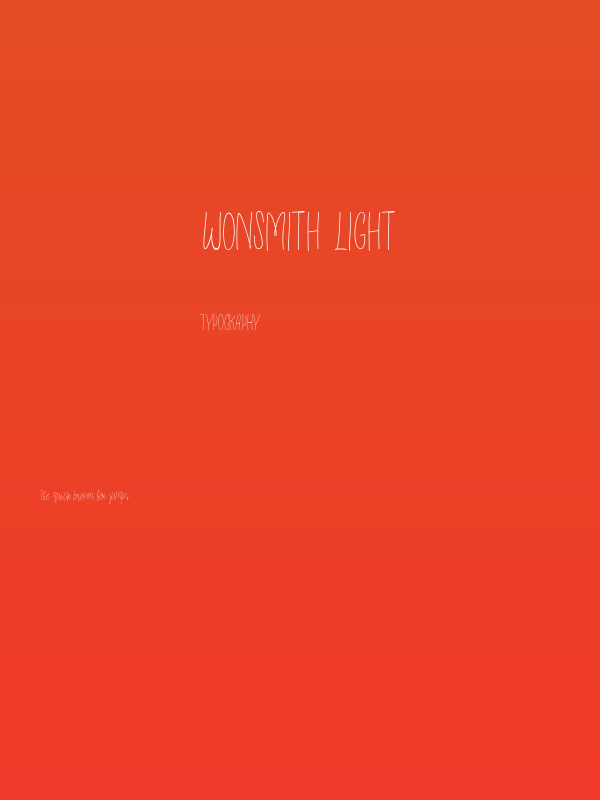Wonsmith Light Poster
