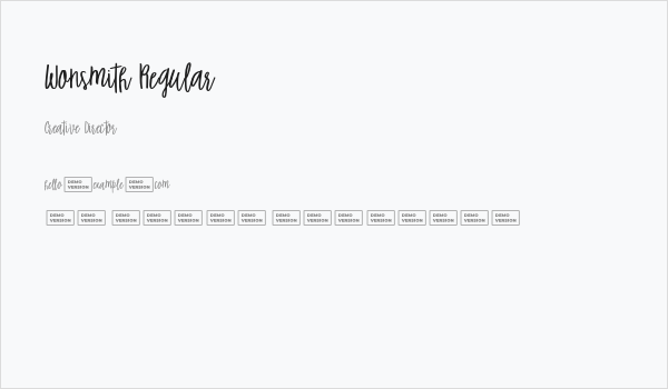 Wonsmith Regular Business Card