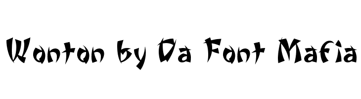 Wonton by Da Font Mafia  Fuentes Gratis Descargar