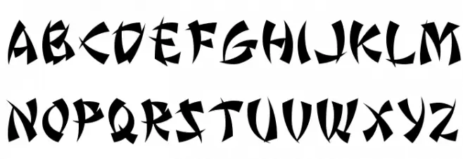 Wonton by Da Font Mafia Font Litere mari