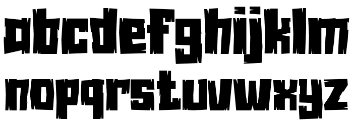 Woocaza Font LOWERCASE