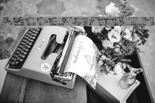 Wood 2 Font examples