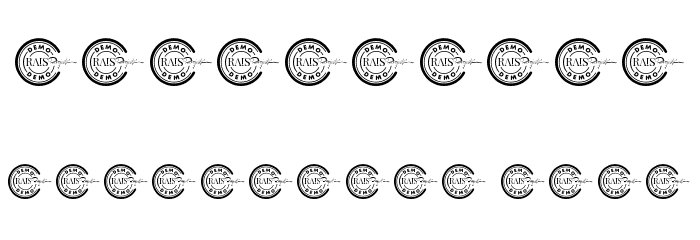 Wood Beads Demo Font Alte caractere