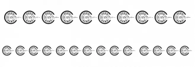 Wood Beads Demo Font Alte caractere