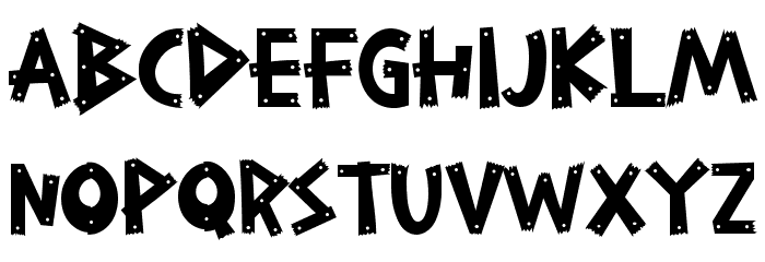 Wood Beads Demo Font Litere mici