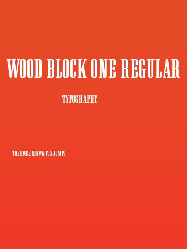 Wood Block One Regular Poster