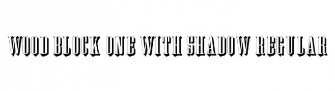 Wood Block One With Shadow Regular  Frei Schriftart Herunterladen