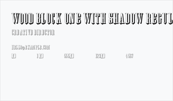 Wood Block One With Shadow Regular Business Card