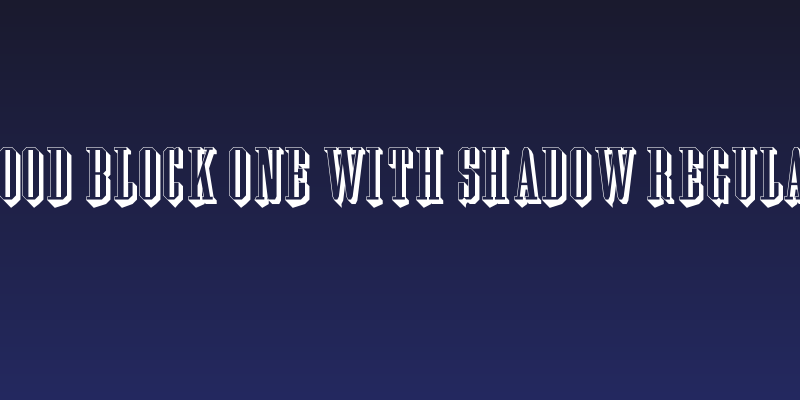 Wood Block One With Shadow Regular Social Header