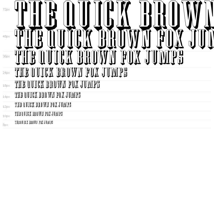 Wood Block One With Shadow Regular Waterfall