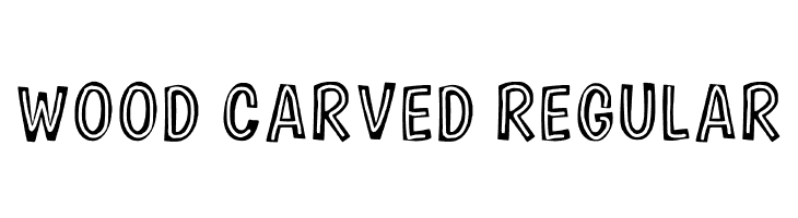 Wood Carved Regular  Frei Schriftart Herunterladen