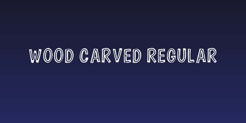 Wood Carved Regular Social Header