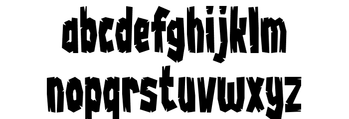 Wood-Chop Font LOWERCASE