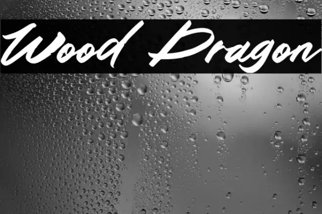 Wood Dragon Caratteri examples