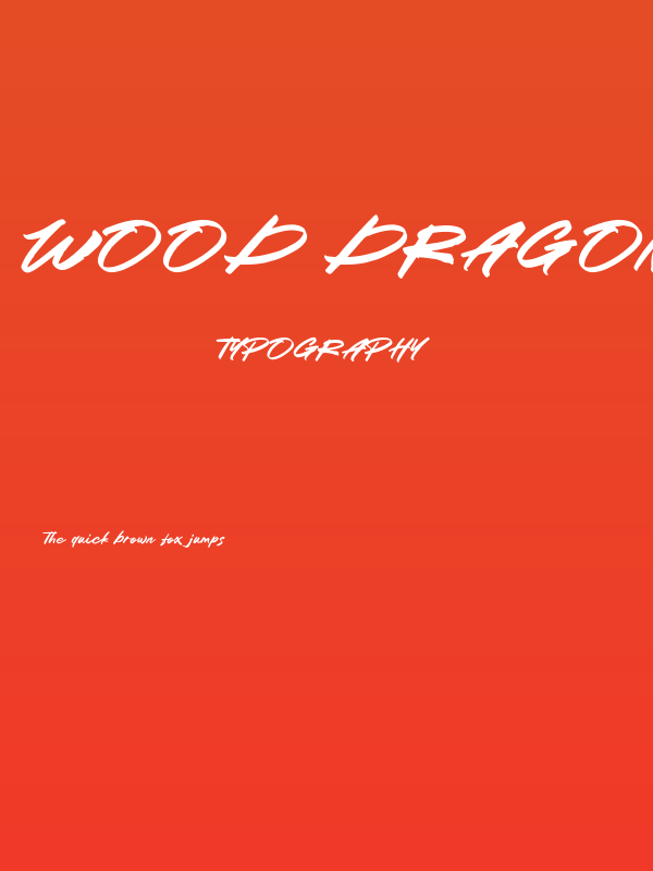 Wood Dragon Poster