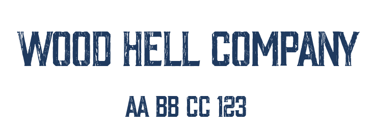 Wood Hell Company Font Preview