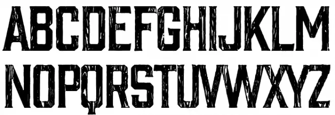 Wood Hell Company फ़ॉन्ट अपरकेस