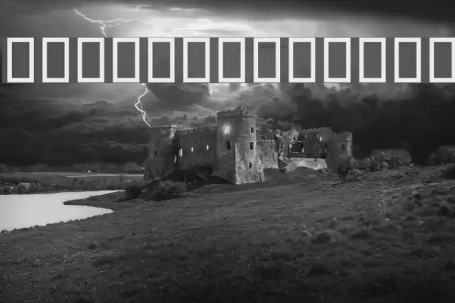 Wood I Font examples