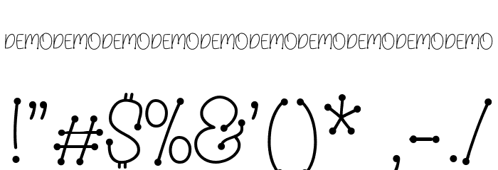 Wood Lover Demo Font OTHER CHARS