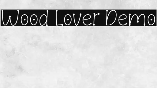 Wood Lover Demo Шрифта examples