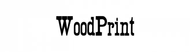 Wood Print  Fuentes Gratis Descargar