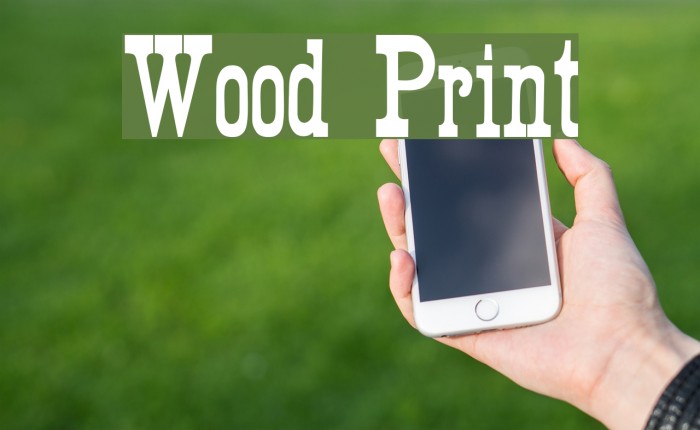 Wood Print Example 3