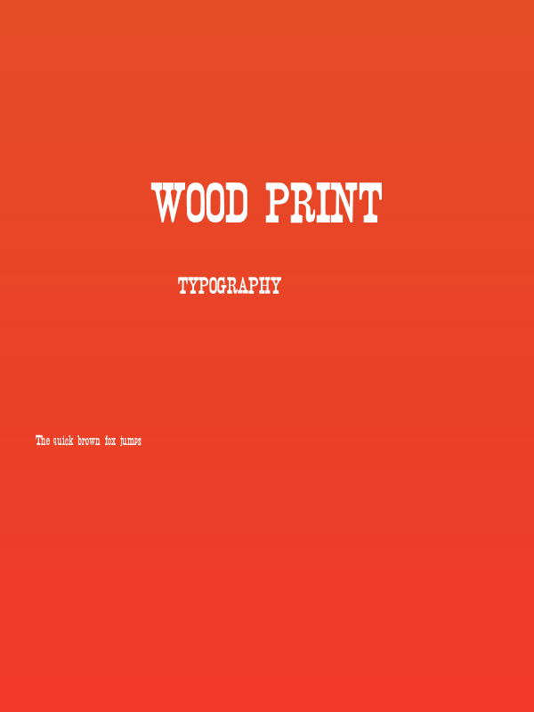 Wood Print Poster