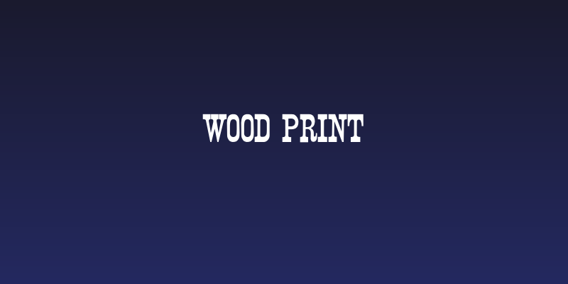 Wood Print Social Header