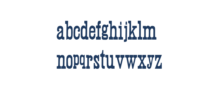 Wood Print Lowercase