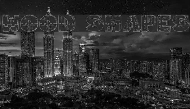 Wood Shapes Font examples