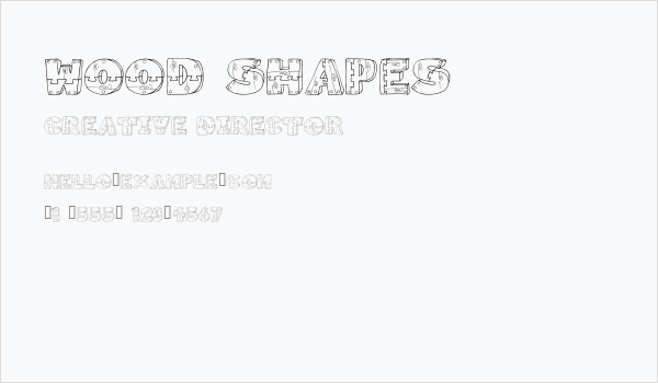 Wood Shapes Business Card